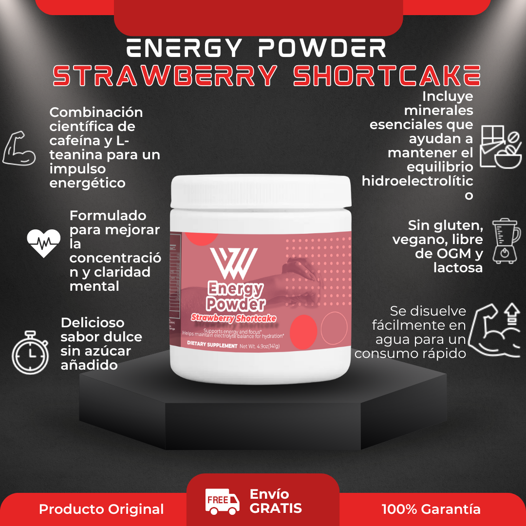 Energy Powder (Strawberry Shortcake)