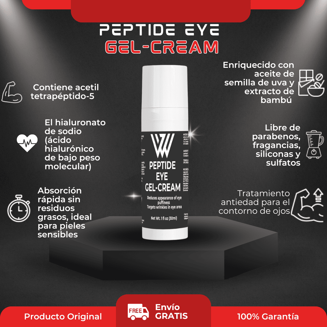 Gel-crème pour les yeux aux peptides 